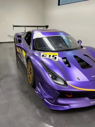 Purple race car