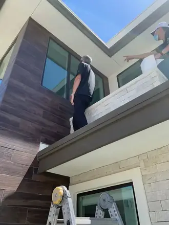 Second-story window install