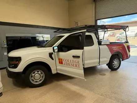 White Ford truck tint